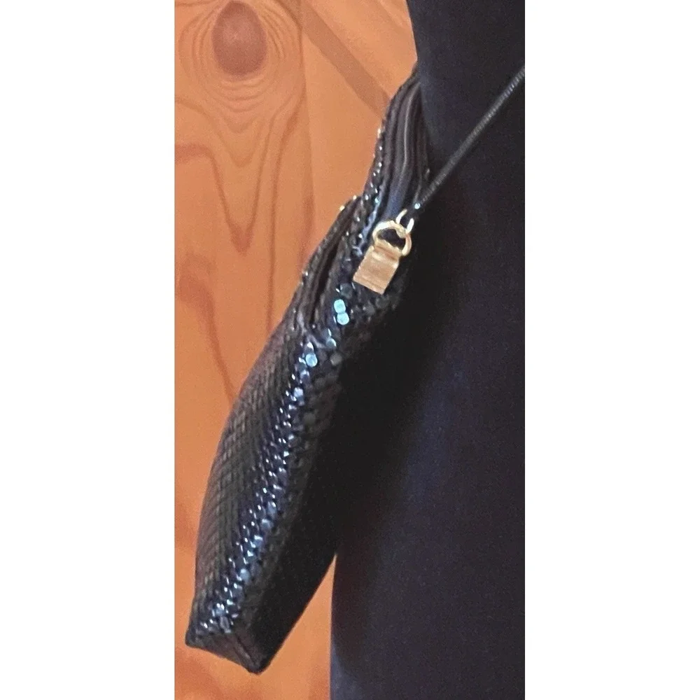 Vintage Lyrella Black Metal Mesh Crossbody Shoulder Bag Evening Purse Chainmail⁠
